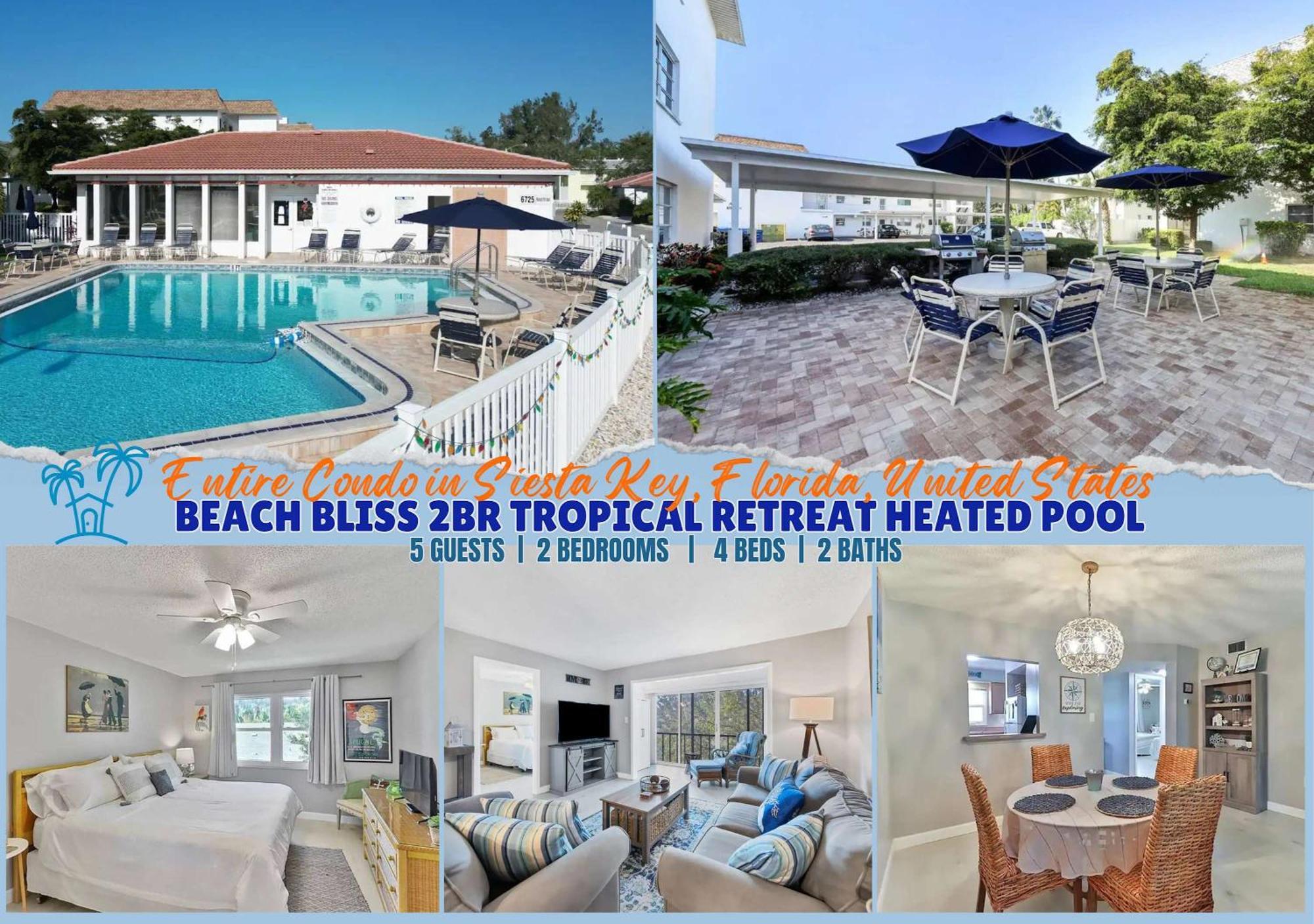 2 Bed 2 Bath Centrally Located On Siesta Key Sarasota Dış mekan fotoğraf